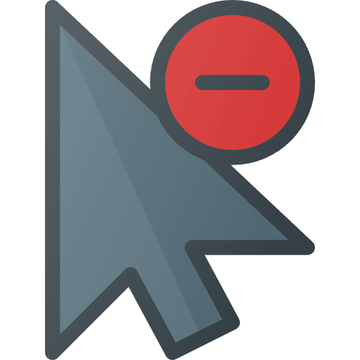 Cursor arrow ui remove icon Cursor arrow ui remove icon