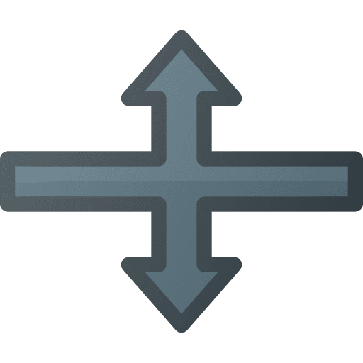 Scale arrow interface vertical icon Scale arrow interface vertical icon