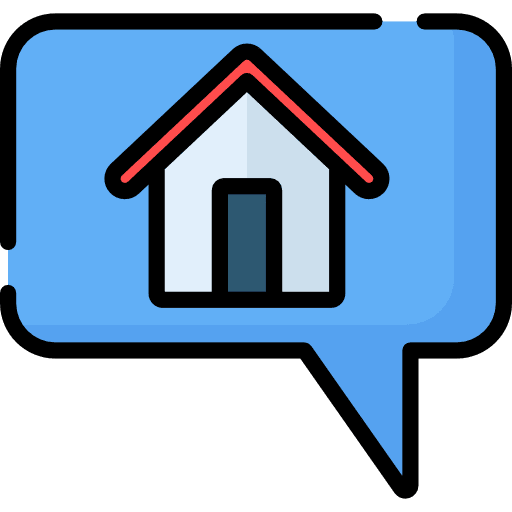 Chat chat communication home icon Chat chat communication home icon