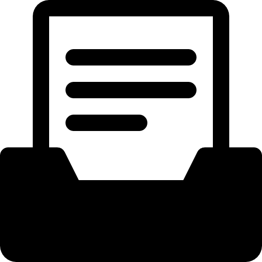 Inbox inbox file tray icon