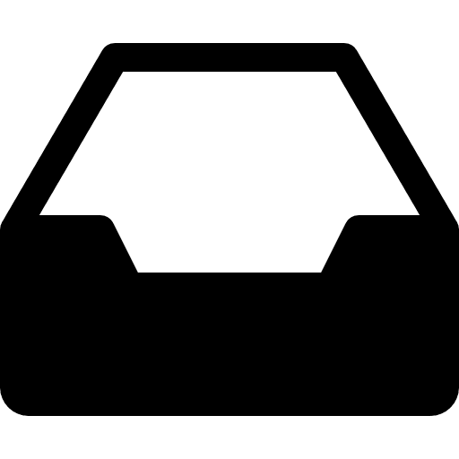 Inbox interface symbols communications icon