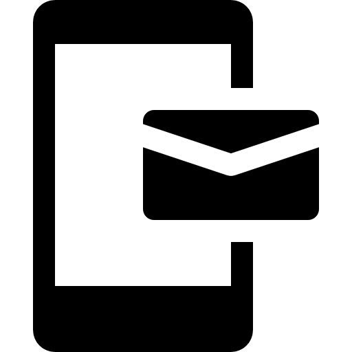 Email mails communications mobile phone icon