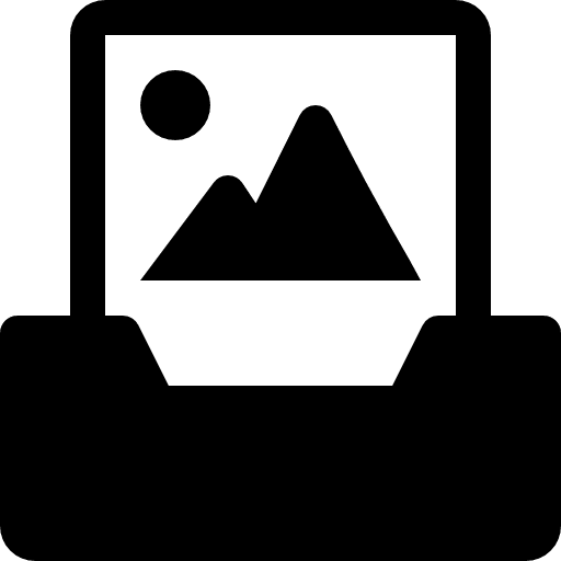 Inbox tray symbol email icon