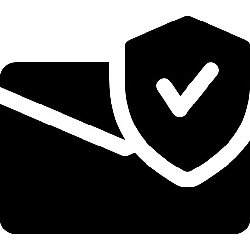 Email interface envelopes multimedia icon