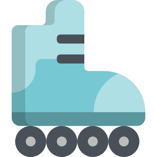 Roller skate sports and competition skater skate icon Roller skate sports and competition skater skate icon