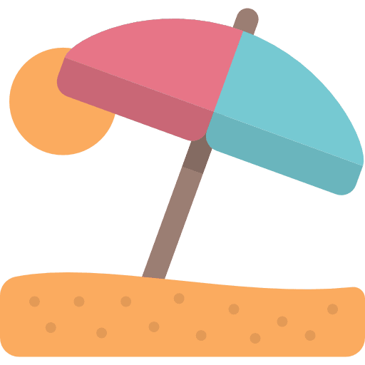Beach umbrella sun beach umbrella holidays icon Beach umbrella sun beach umbrella holidays icon
