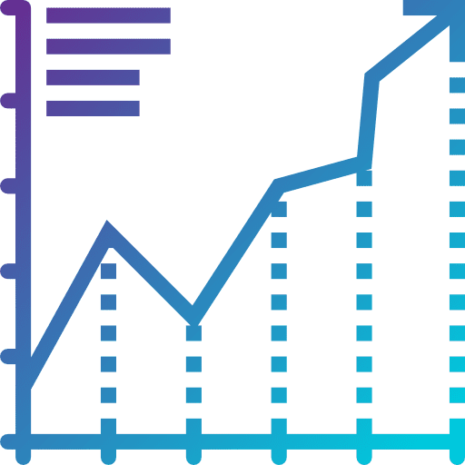 Infographic statistics graphic increase icon