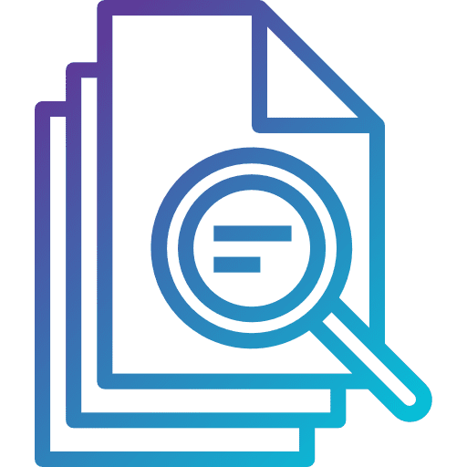Magnifying glass enquiry overview magnifying glass icon