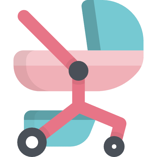 Stroller stroller toy kid and baby icon Stroller stroller toy kid and baby icon