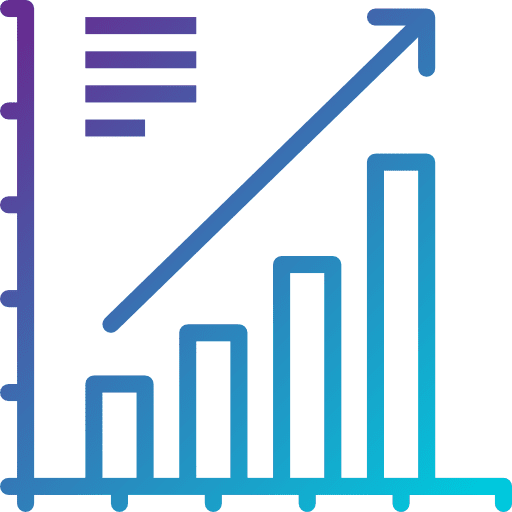 Analytics performance profit marketing icon