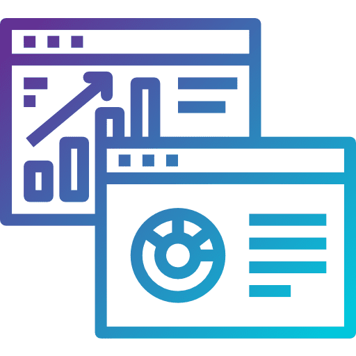 Infographic file analytics bar chart icon
