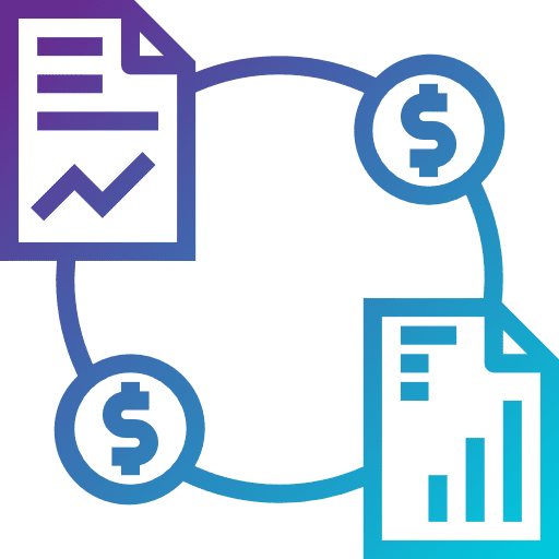 Report analysis statistics files and folders icon