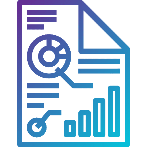 Report report statistics files and folders icon