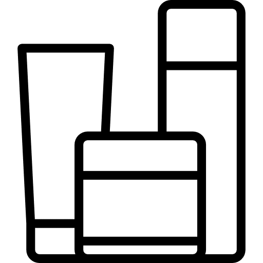 Skincare amenities healthcare cosmetic icon