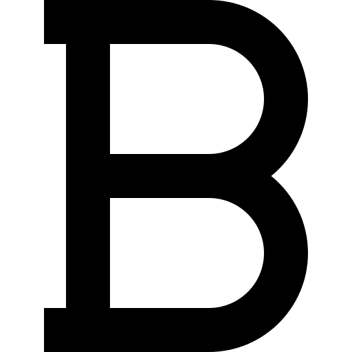 Bold format edit tools signs icon