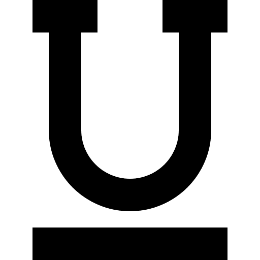 Underline underlining underline text text formatting icon