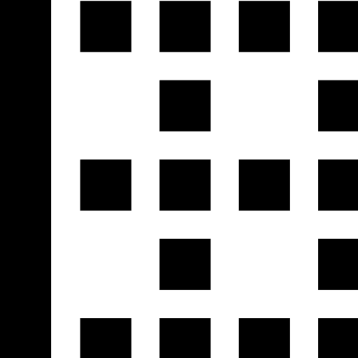 Border graphic design interface left icon