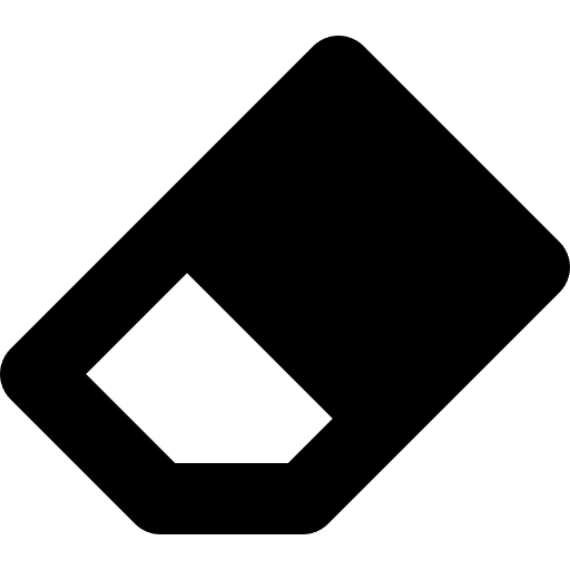 Eraser eraser education remove icon