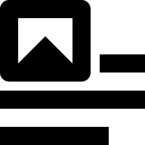Image image left text editor icon
