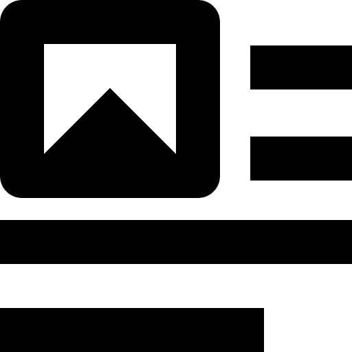 Image text format left text editor icon