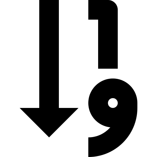 Sort button interface sort icon