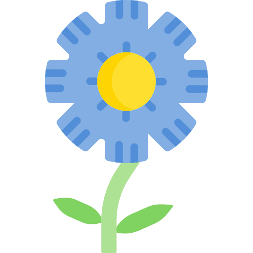 Flower blossom nature petals icon Flower blossom nature petals icon