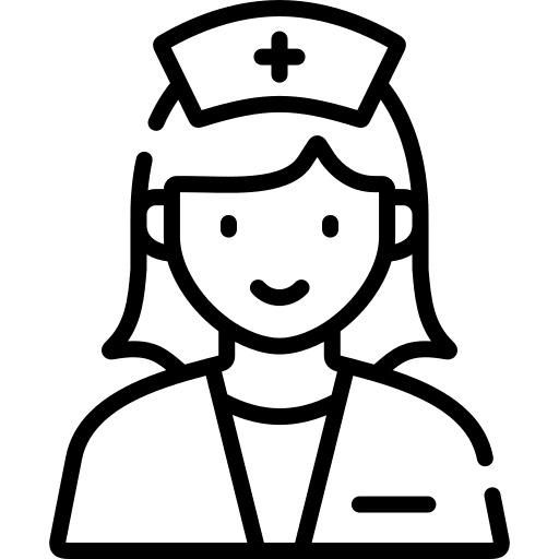 Nurse illness medical assistance people icon