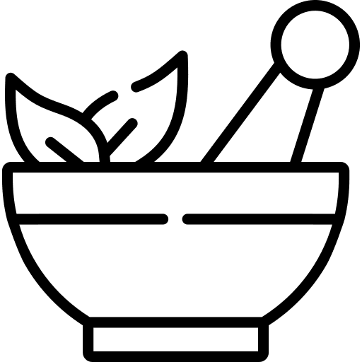 Herbs herbs healthcare and medical mortar icon Herbs herbs healthcare and medical mortar icon