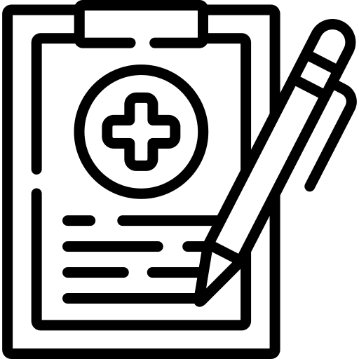 Medical record files and folders user cure icon Medical record files and folders user cure icon