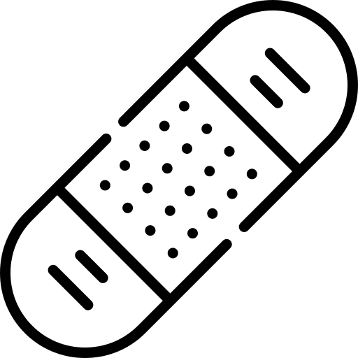 Bandage plaster healing band aid icon Bandage plaster healing band aid icon