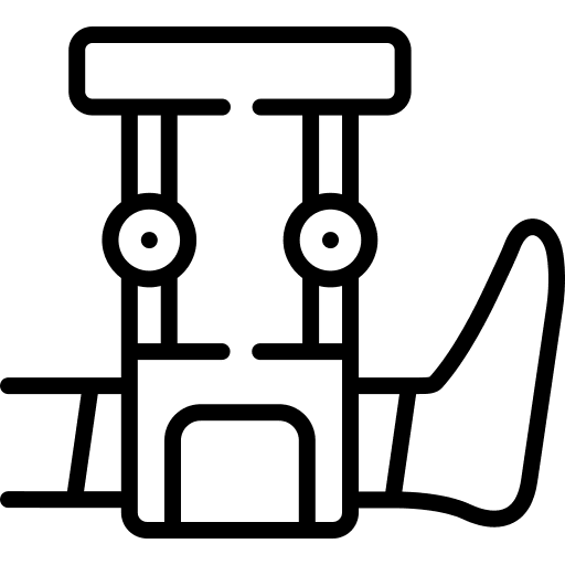 Broken leg injured bandage healthcare and medical icon Broken leg injured bandage healthcare and medical icon