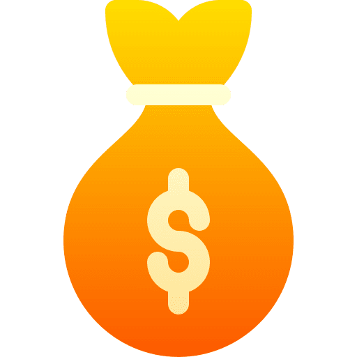 Money bag currency business bank icon Money bag currency business bank icon