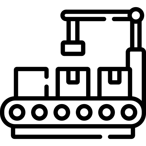 Conveyor belt conveyor belt manufacture factory icon