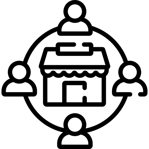 Customer market customer user icon