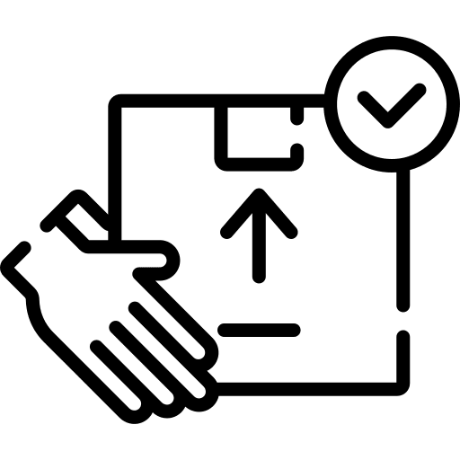 Delivery box product give packing icon