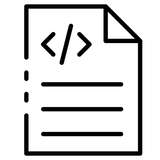 Paper white paper programming paper icon