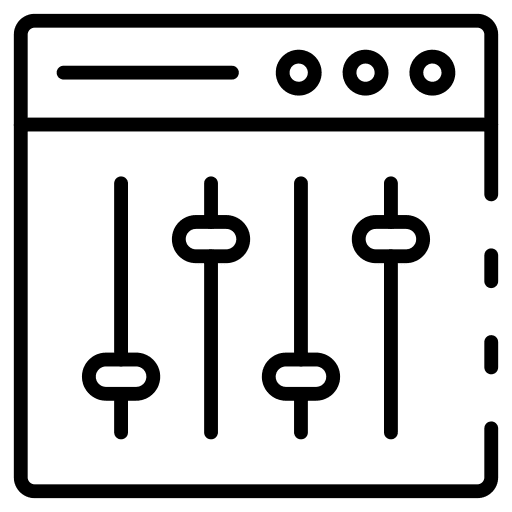 Web browser control browser adjust icon