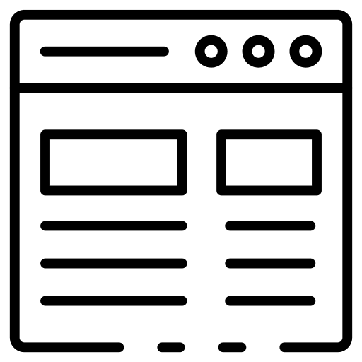 Dashboard seo and web layout browser icon