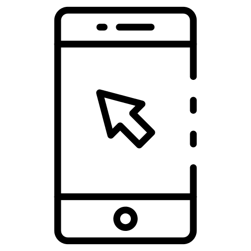 Mobile phone smartphone cursor mobile phone icon
