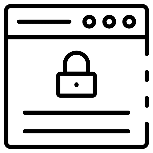 Padlock website internet lock icon