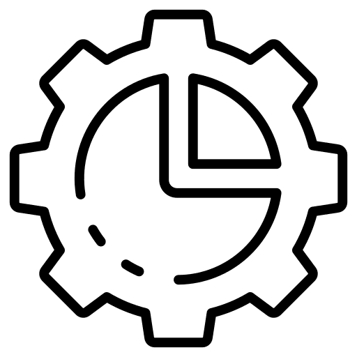 Setting graphic pie chart ui icon