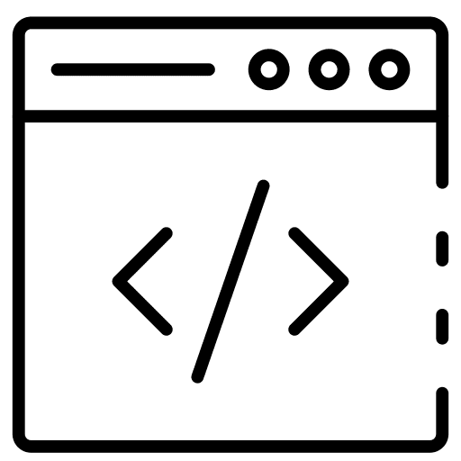 Web browser web browser seo and web coding icon