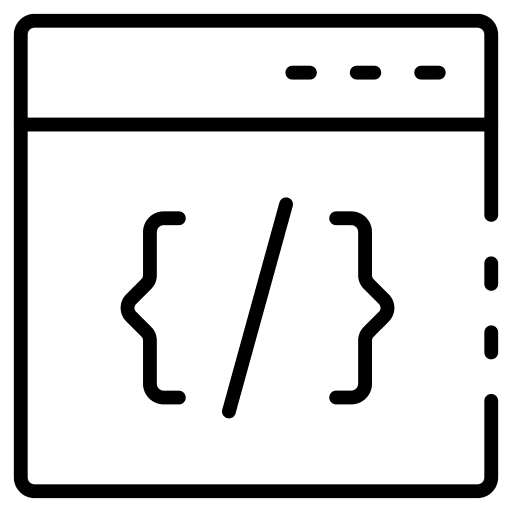 Browser html seo and web web icon