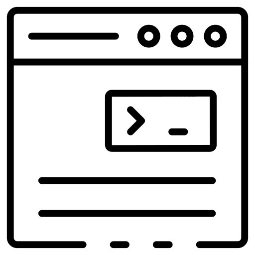 Layout dashboard seo and web browser icon