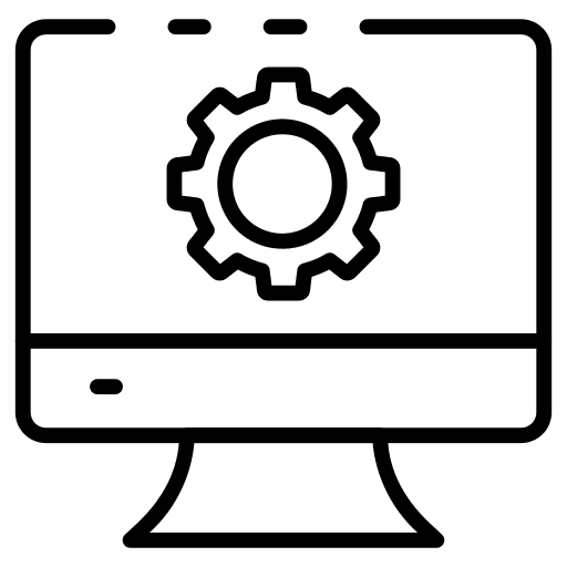 Monitor screen configuration monitor screen computer icon