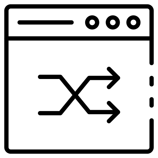 Web browser seo and web arrow ui icon