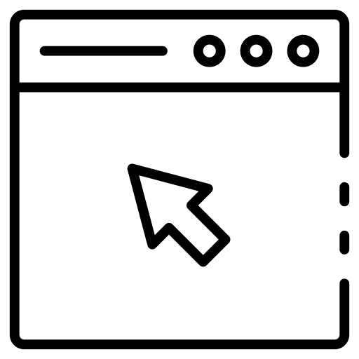 Cursor clicker arrow web browser icon