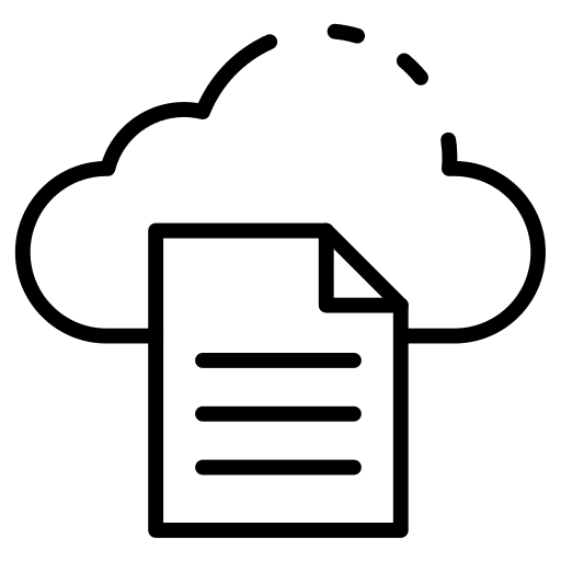 Sheet files and folders files and folder storage icon