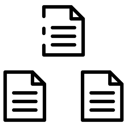 Document papers share document icon