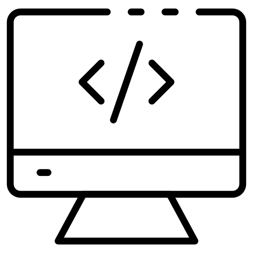 Monitor screen monitor screen web develop coding icon